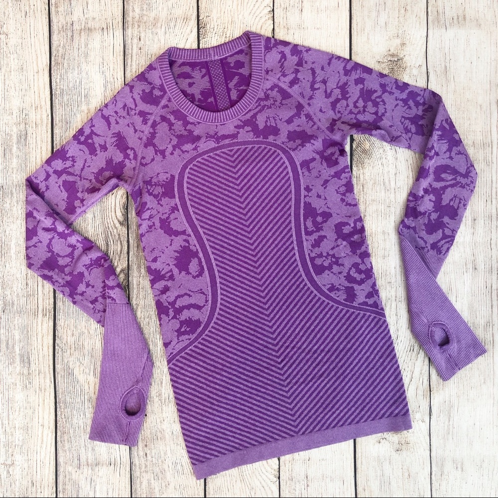 Lululemon | Camo Run Swiftly Tech Long Sleeve Crew